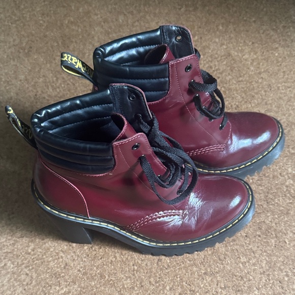 Dr. Martens Shoes - Dr. Martens Cherry Red Leather Boots